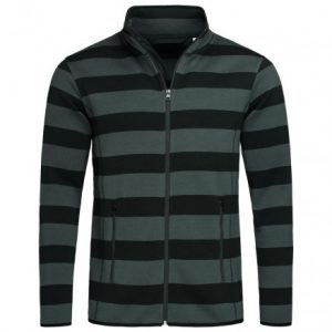 Men's Striped Fleece Jacket