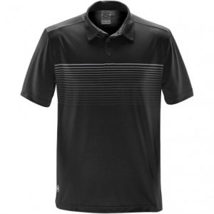 Men's Polo with Line Graphic