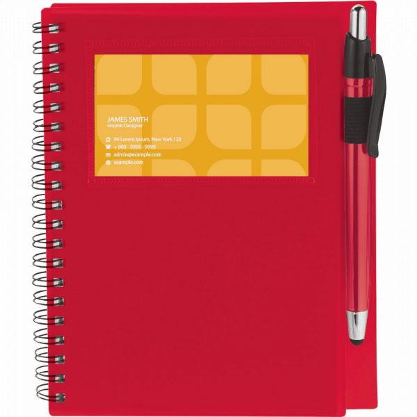 Spiral Notebook with Pen Stylus Spiral Notebook with Pen Stylus