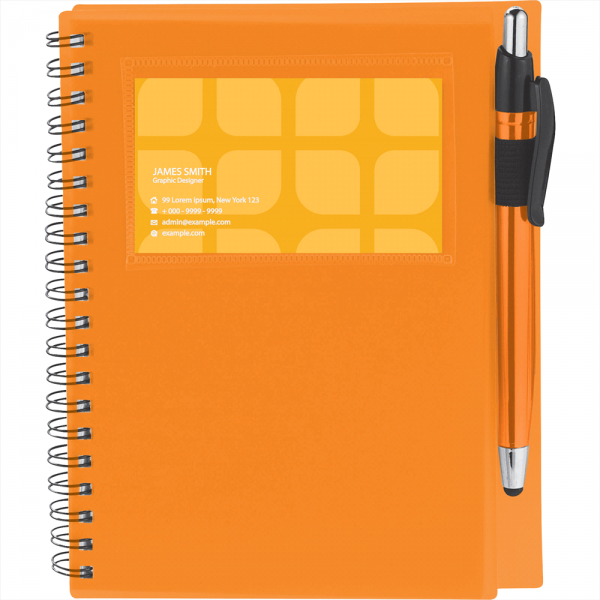 Spiral Notebook with Pen Stylus Spiral Notebook with Pen Stylus