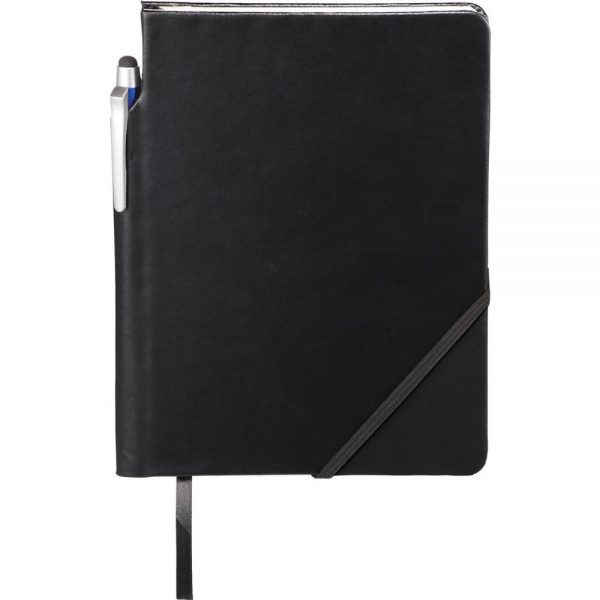 Bound Notebook with Pen Stylus