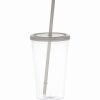 Plastic Tumbler with Straw Plastic Tumbler with Straw