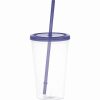 Plastic Tumbler with Straw Plastic Tumbler with Straw