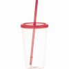 Plastic Tumbler with Straw Plastic Tumbler with Straw