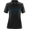 Women's Polo with Line Graphic Women's Polo with Line Graphic