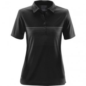 Women's Polo with Line Graphic