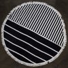 Round towel with fringe Round towel with fringe