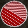 Round towel with fringe Round towel with fringe