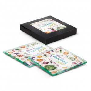 Glass Coaster Set