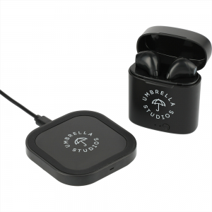 Earbuds & Wireless Charging Pad Earbuds & Wireless Charging Pad