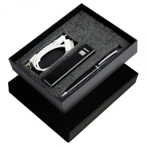 Gift Set with Charger, Cable & Pen Gift Set with Charger, Cable & Pen