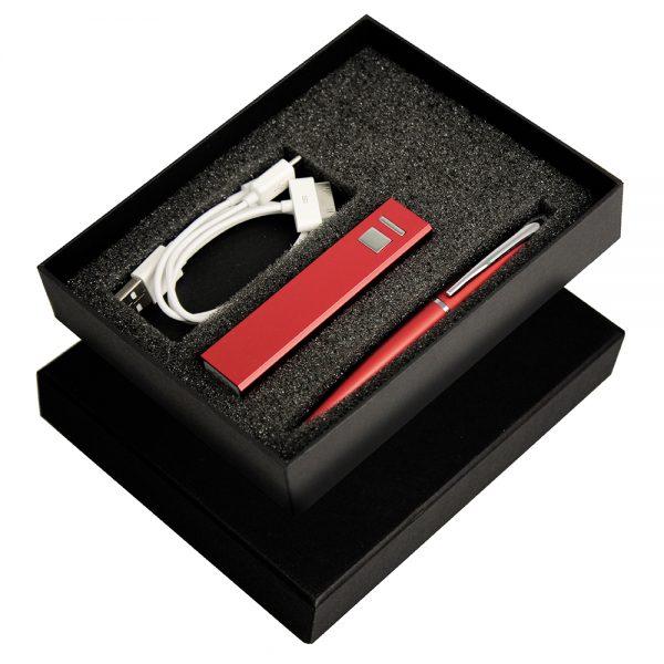 Gift Set with Charger, Cable & Pen Gift Set with Charger, Cable & Pen