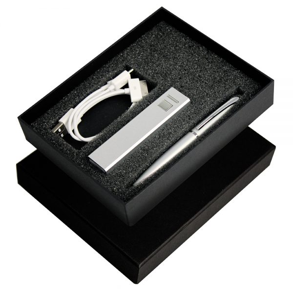 Gift Set with Charger, Cable & Pen Gift Set with Charger, Cable & Pen