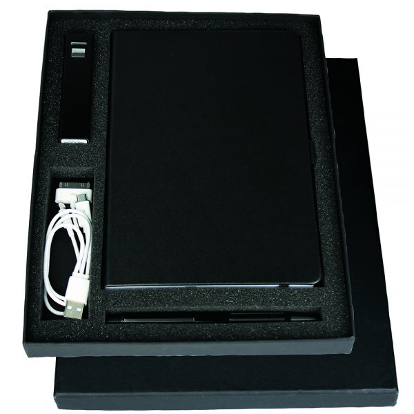 Gift Set with Journal, Charger & Pen Gift Set with Journal, Charger & Pen