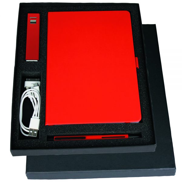 Gift Set with Journal, Charger & Pen Gift Set with Journal, Charger & Pen