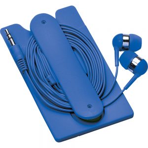 Silicone Card Wallet and Wired Earbuds Silicone Card Wallet and Wired Earbuds