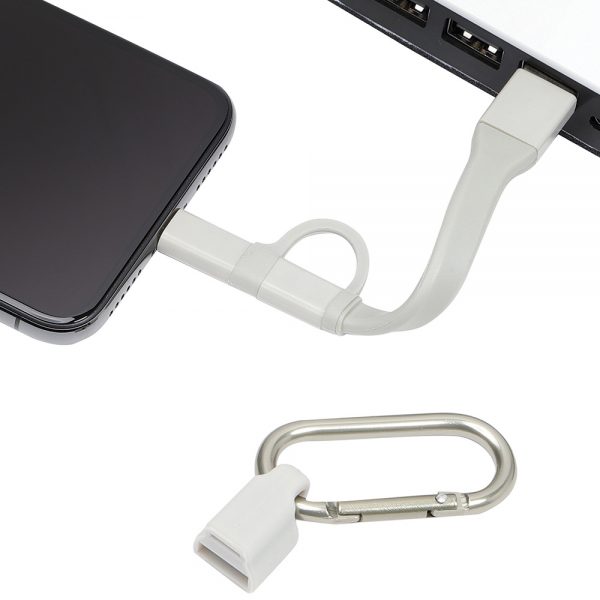 3-IN-1 Charging Cable with Carabiner